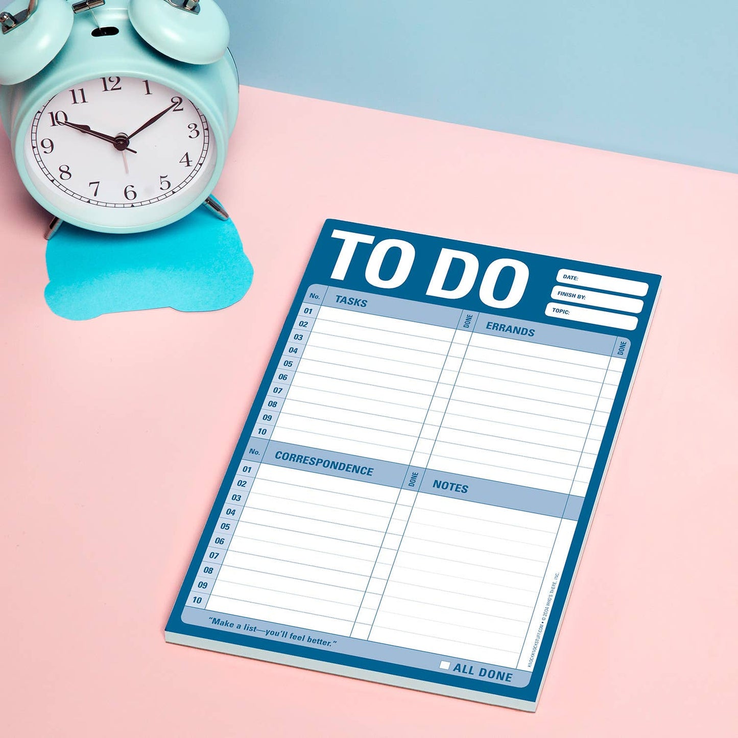 To Do Pad - Organized Notepad, 60 Sheets