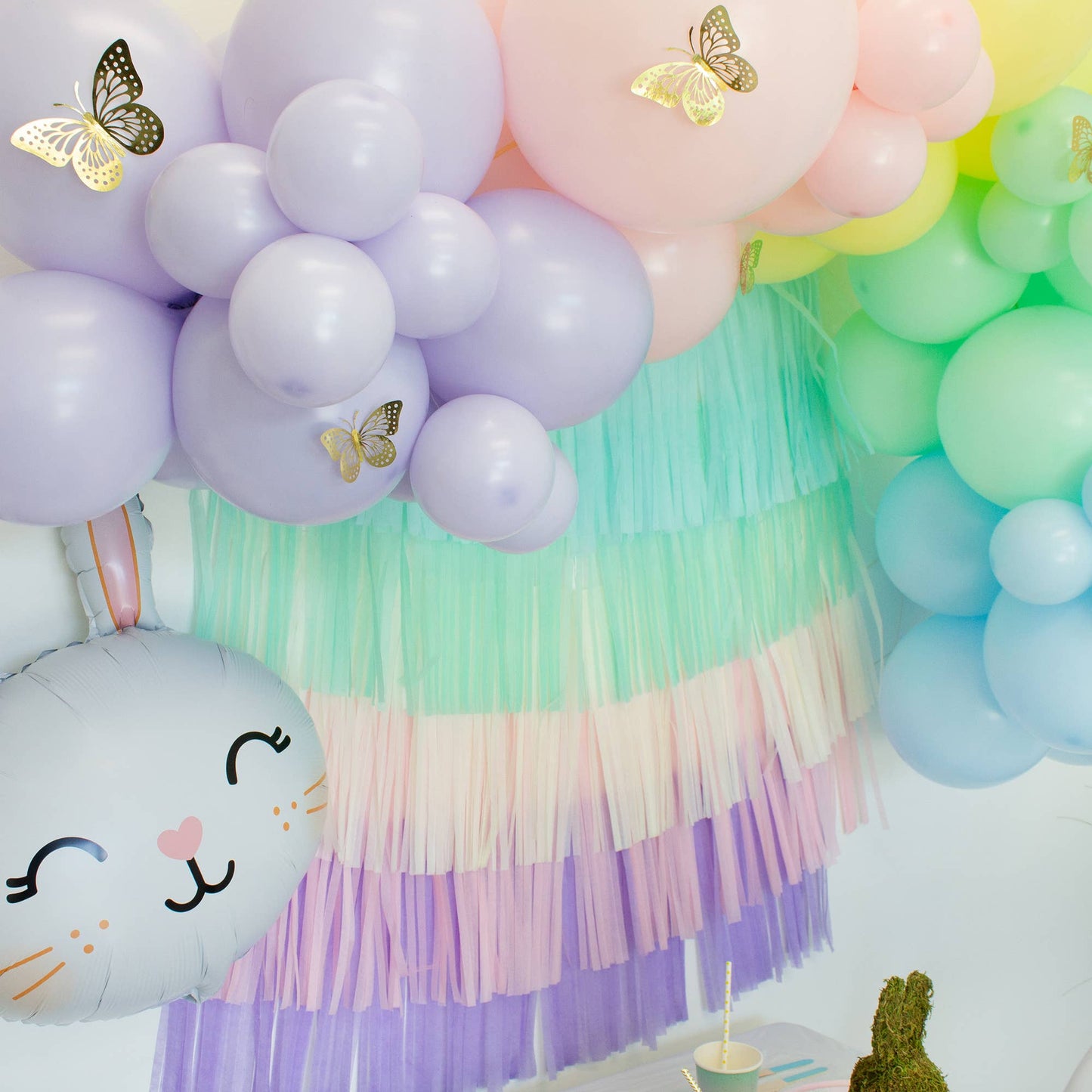 Pastel Rainbow Paper Tassel Tail - Tassel DIY Garland Kit