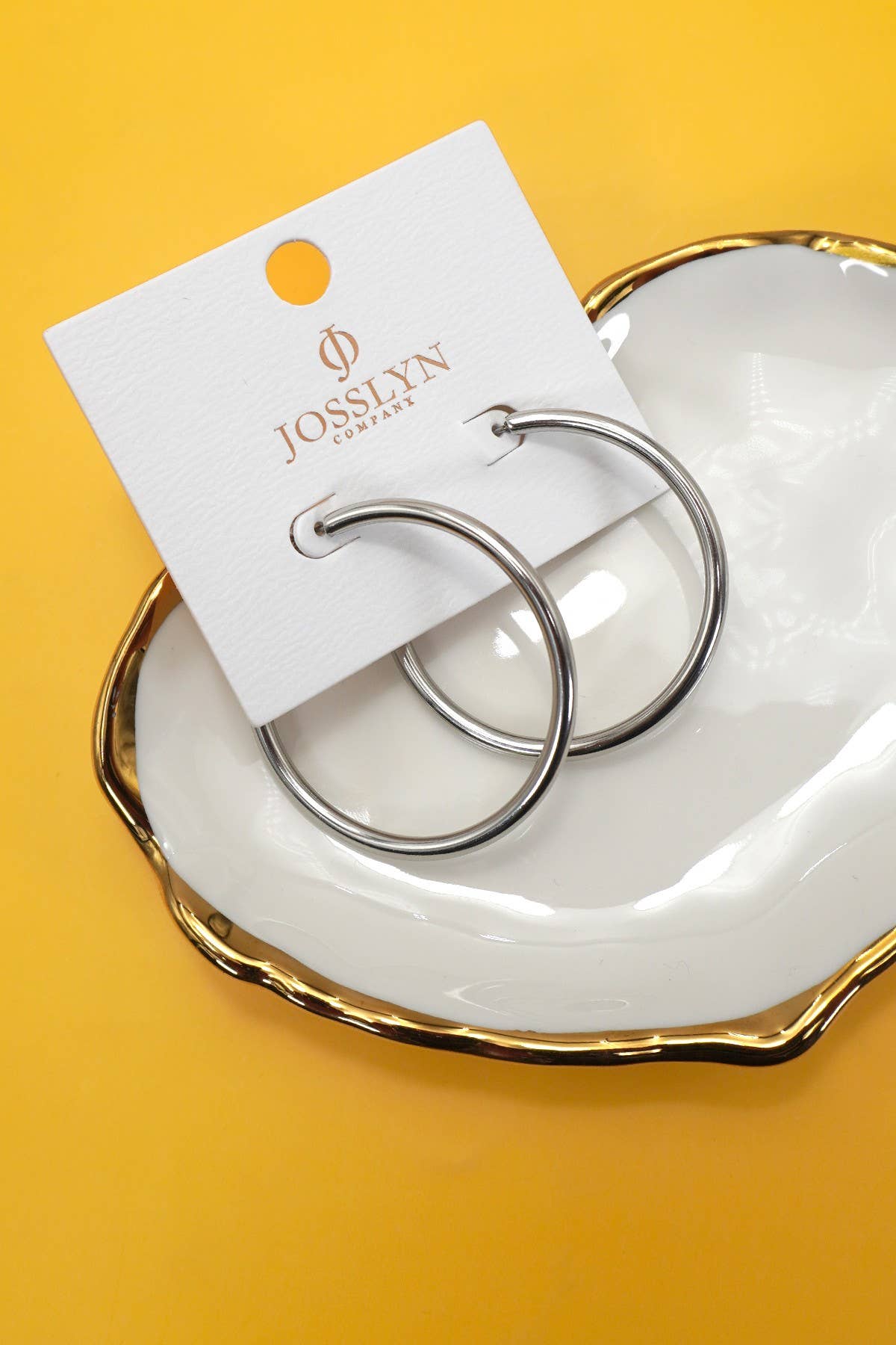 18K Slim Hoop Earrings