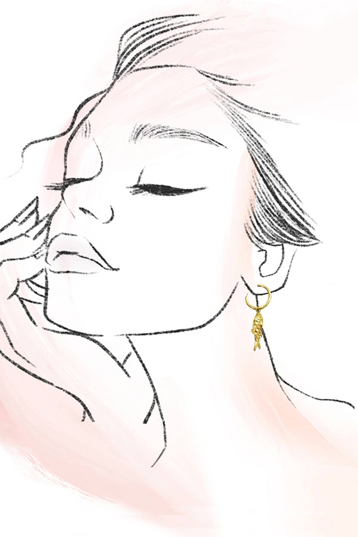 Waterproof Sardine Earrings