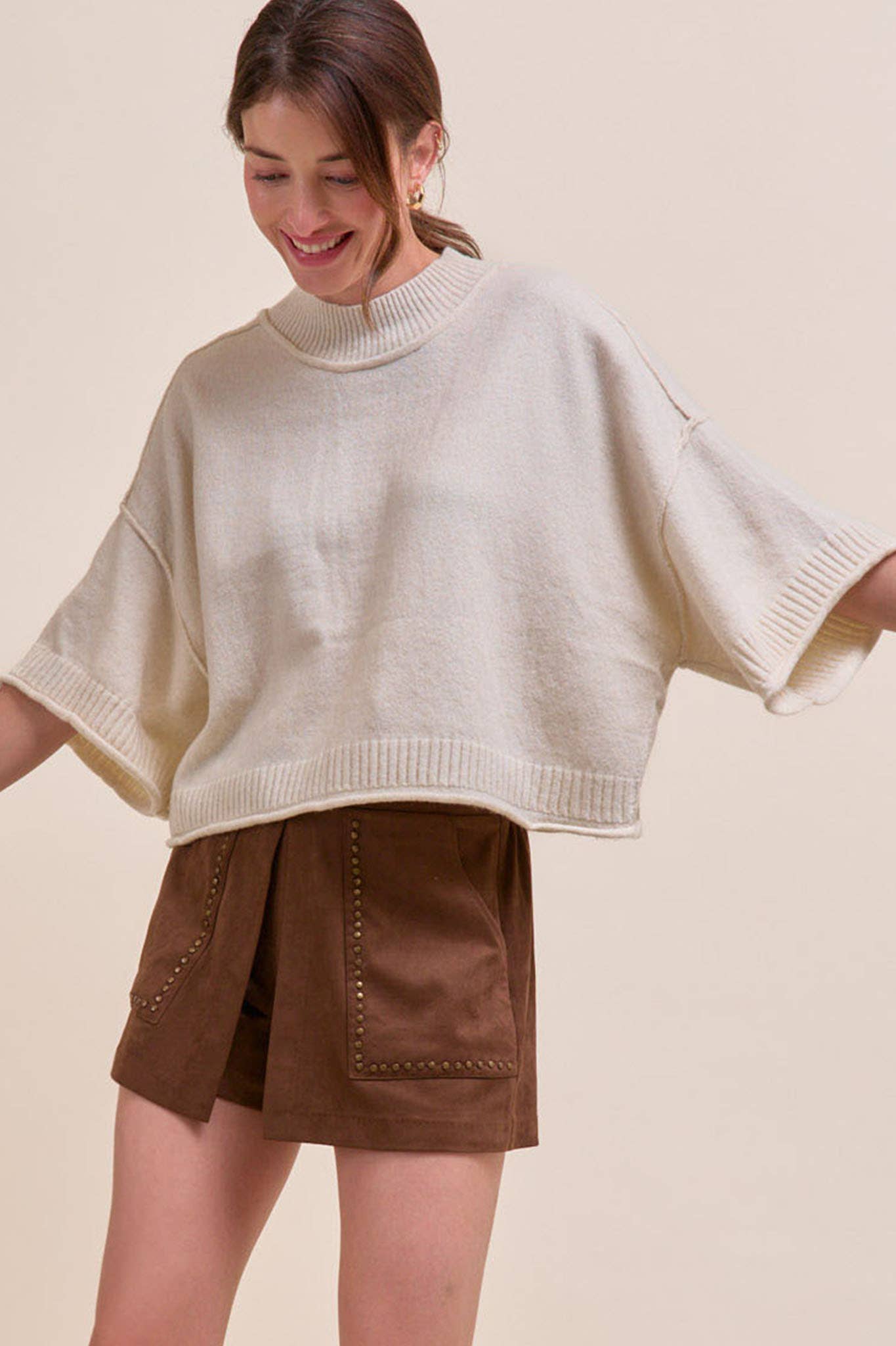 Marley Knit Short Sleeve Sweater