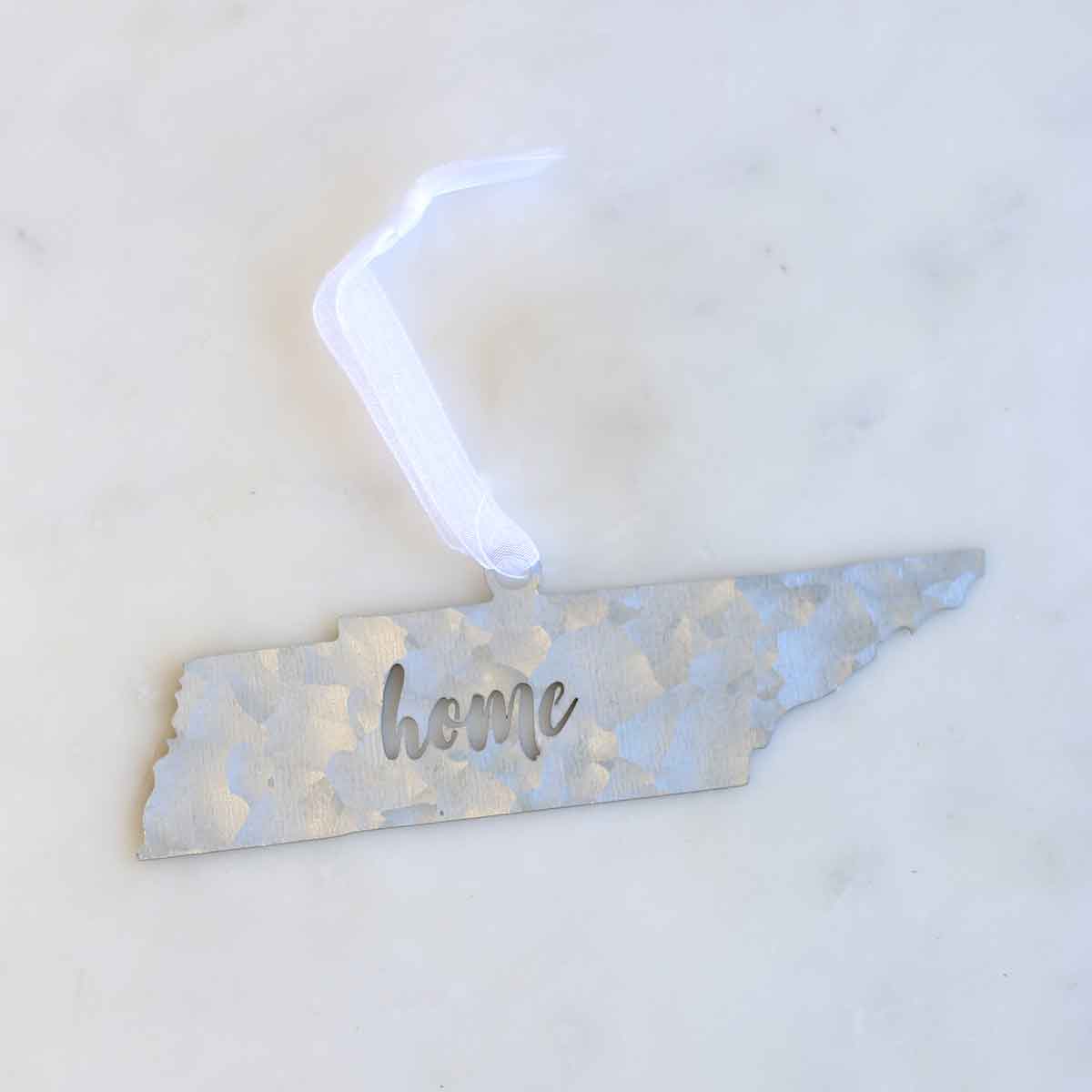 Galvanized Tennessee Home Ornament