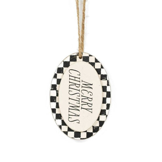 Checkerboard Christmas Ornament