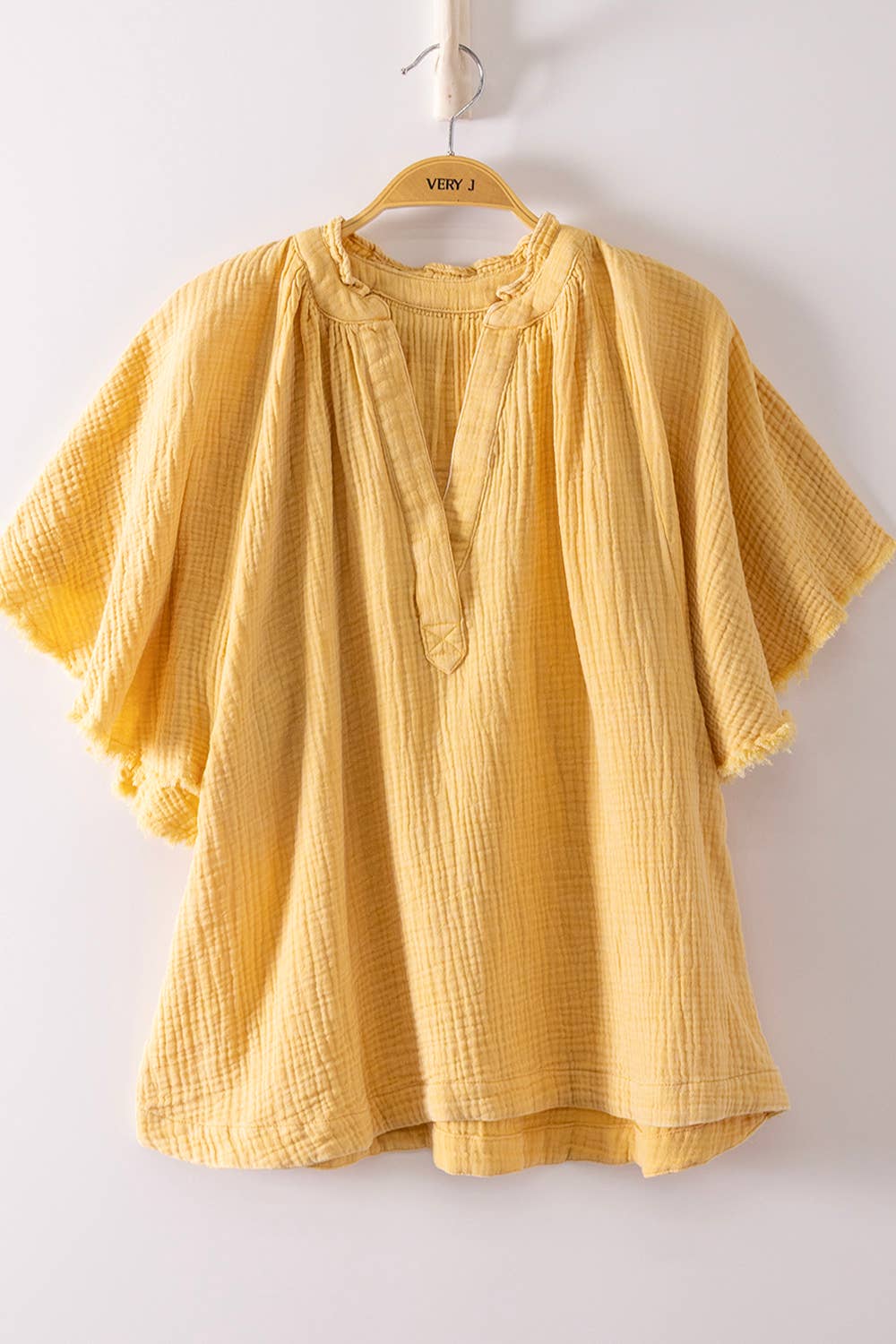 Mineral Washed Gauze Top