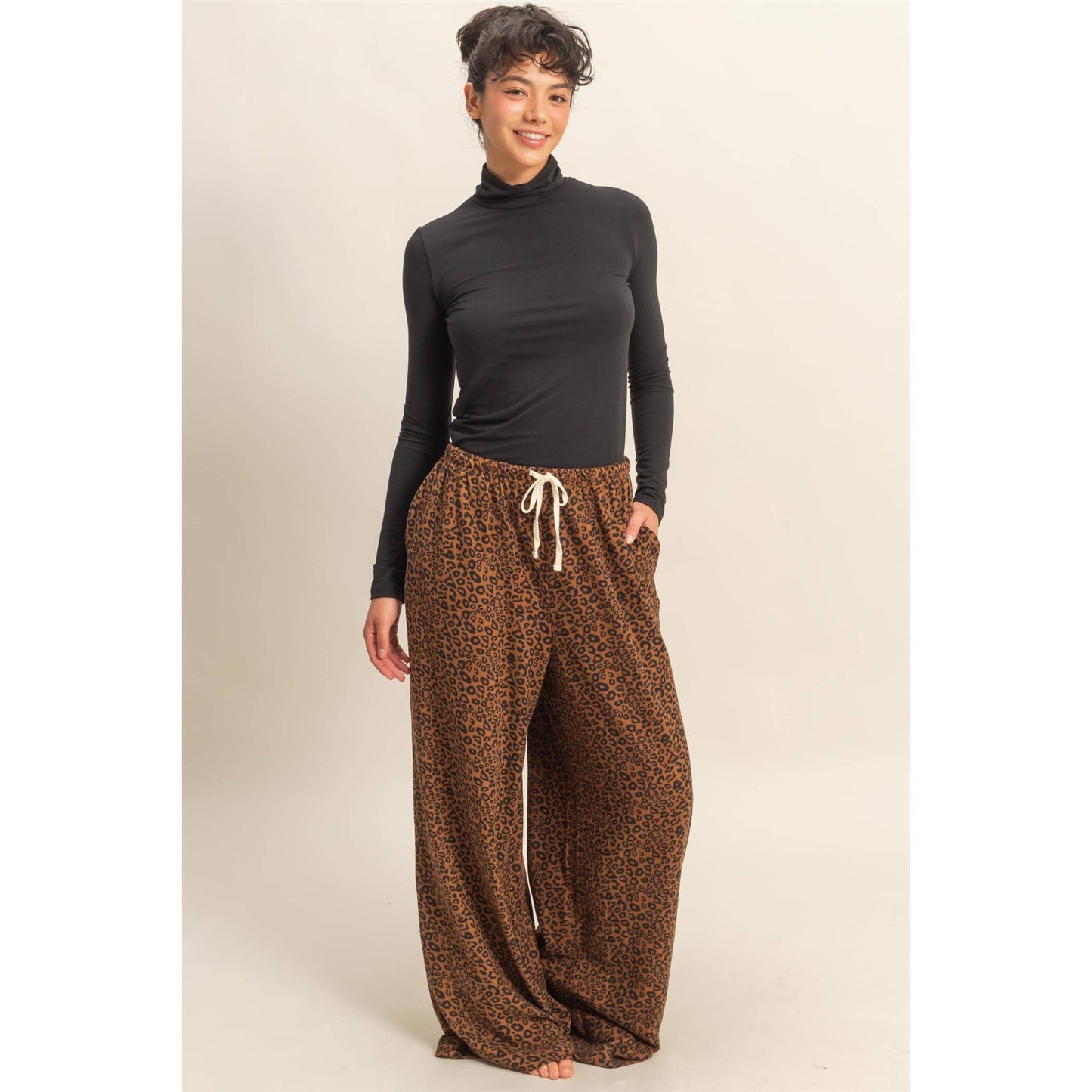 Turtleneck Long Sleeve Fitted Top