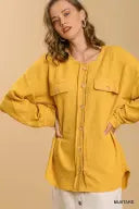 Relaxed Lightweight Tan Shacket