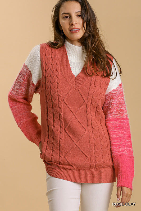 Clay Cable Sweater Vest