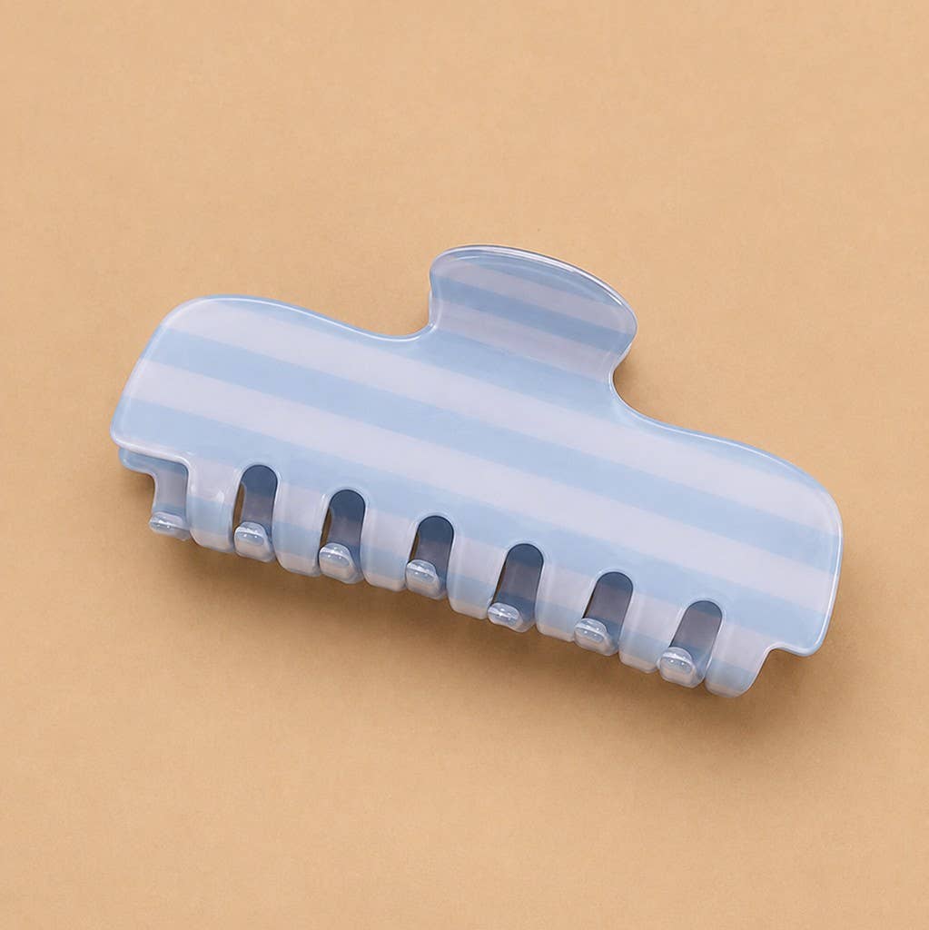 Retro Striped Claw Clip