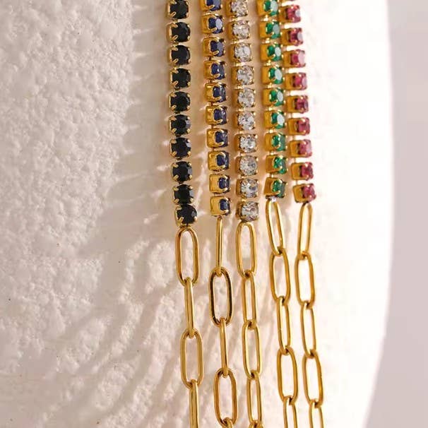 18K Mix Chain Bracelet