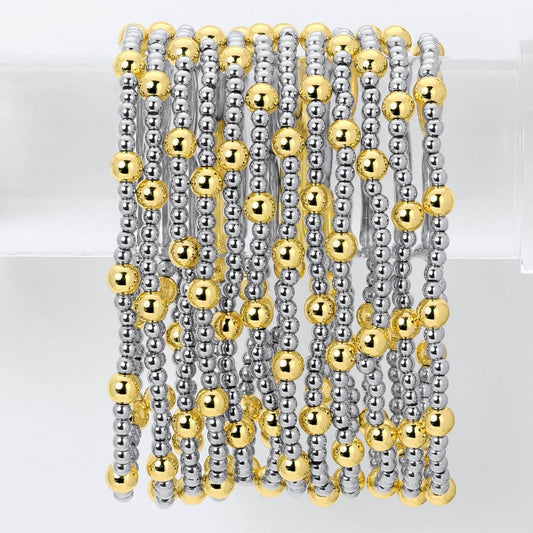 Two-Tone Stretch Bracelets 3mm/5mm