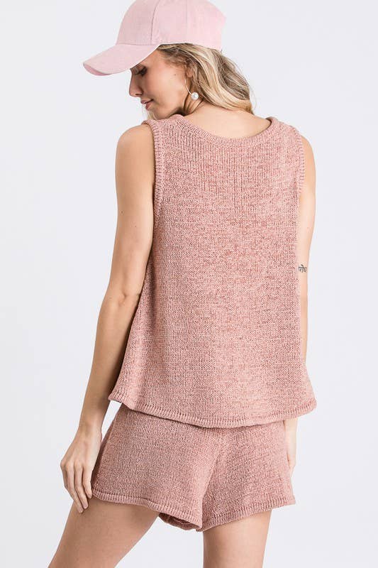 Dusty Rose Knit Set