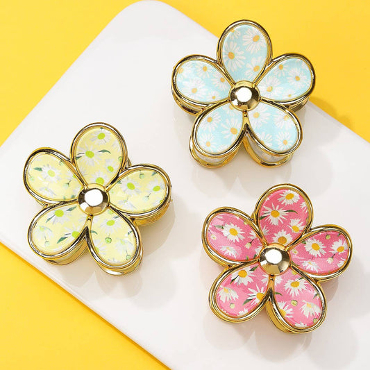 Floral Bloom Hair Claw Clips