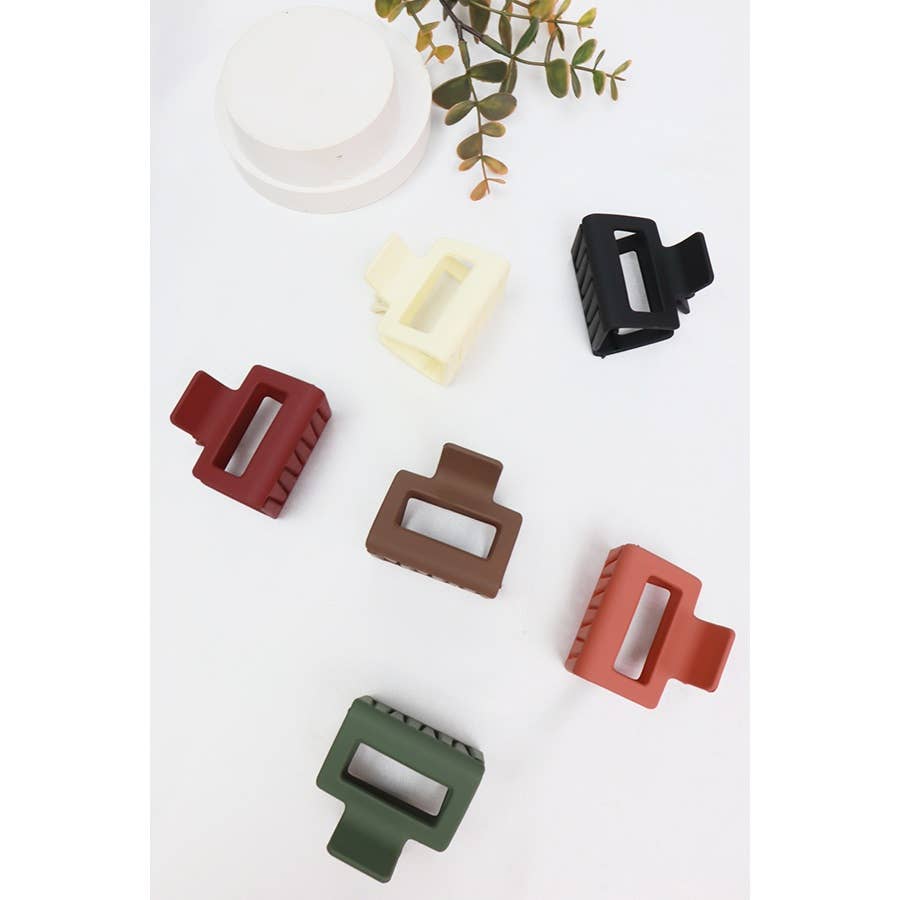 Double Square Hair Claw Clip Set