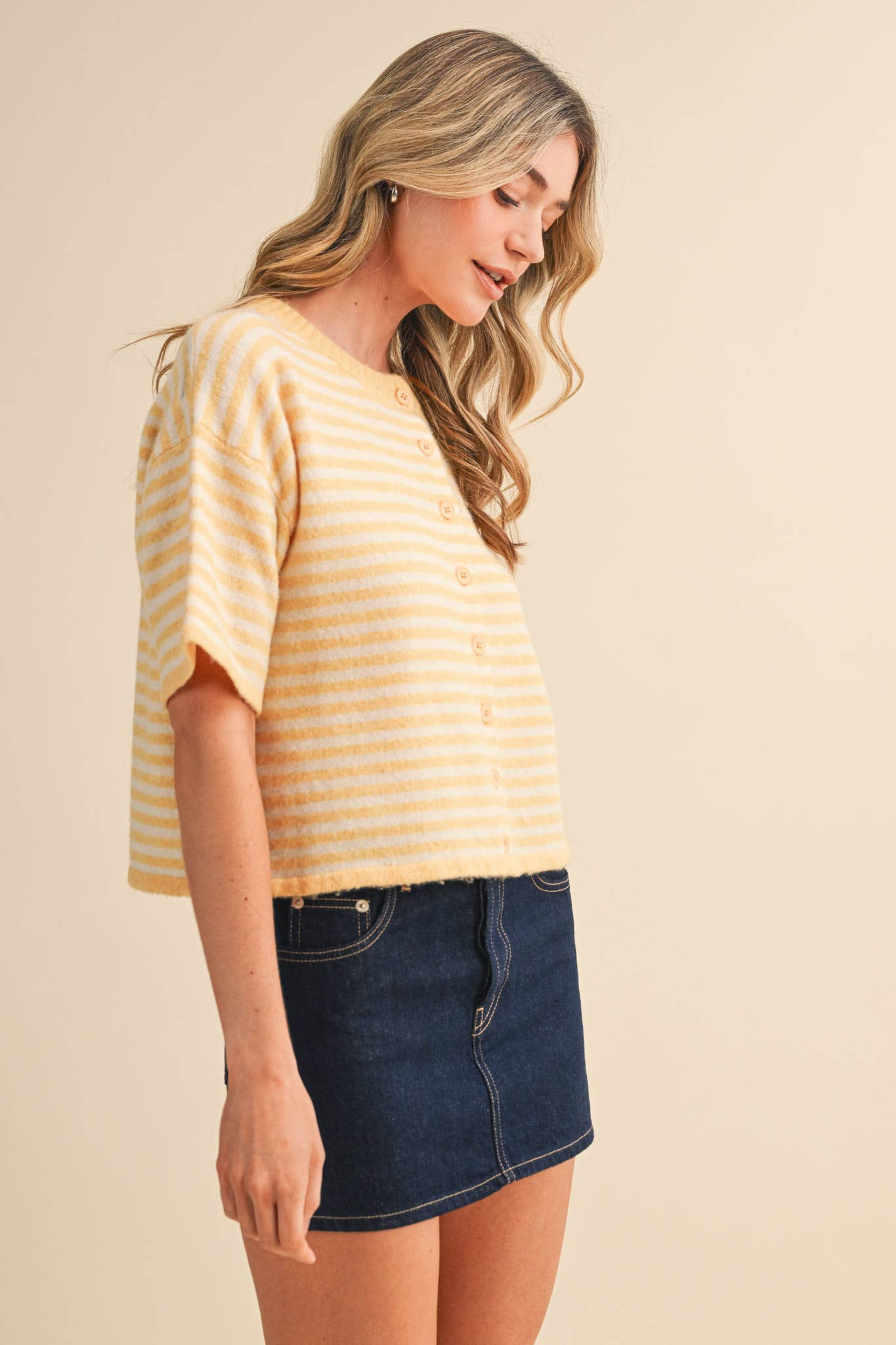 Lilly Striped Sweater Cardigan