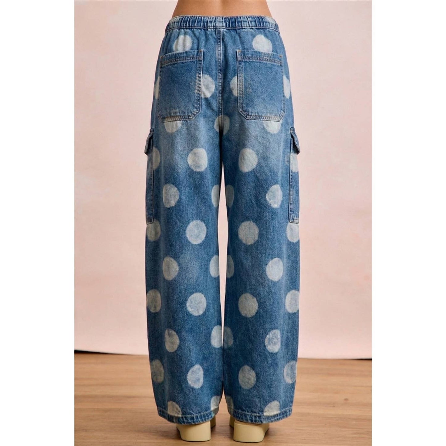 Polka Dot Cargo Jeans