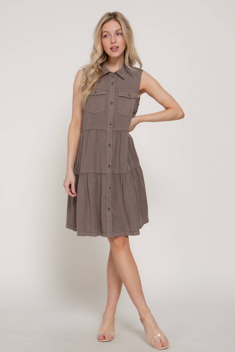 Denim Chambray Dress
