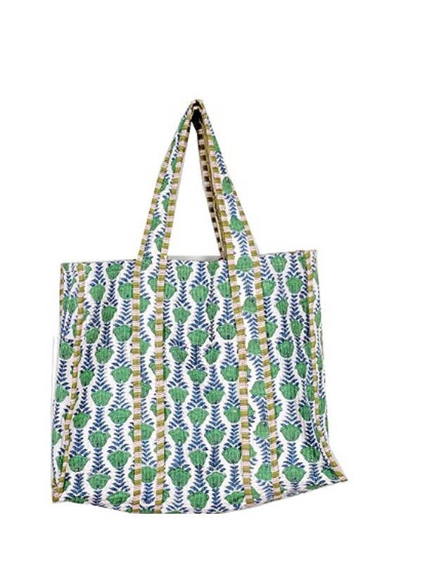 Organic Quilted Tote Bag