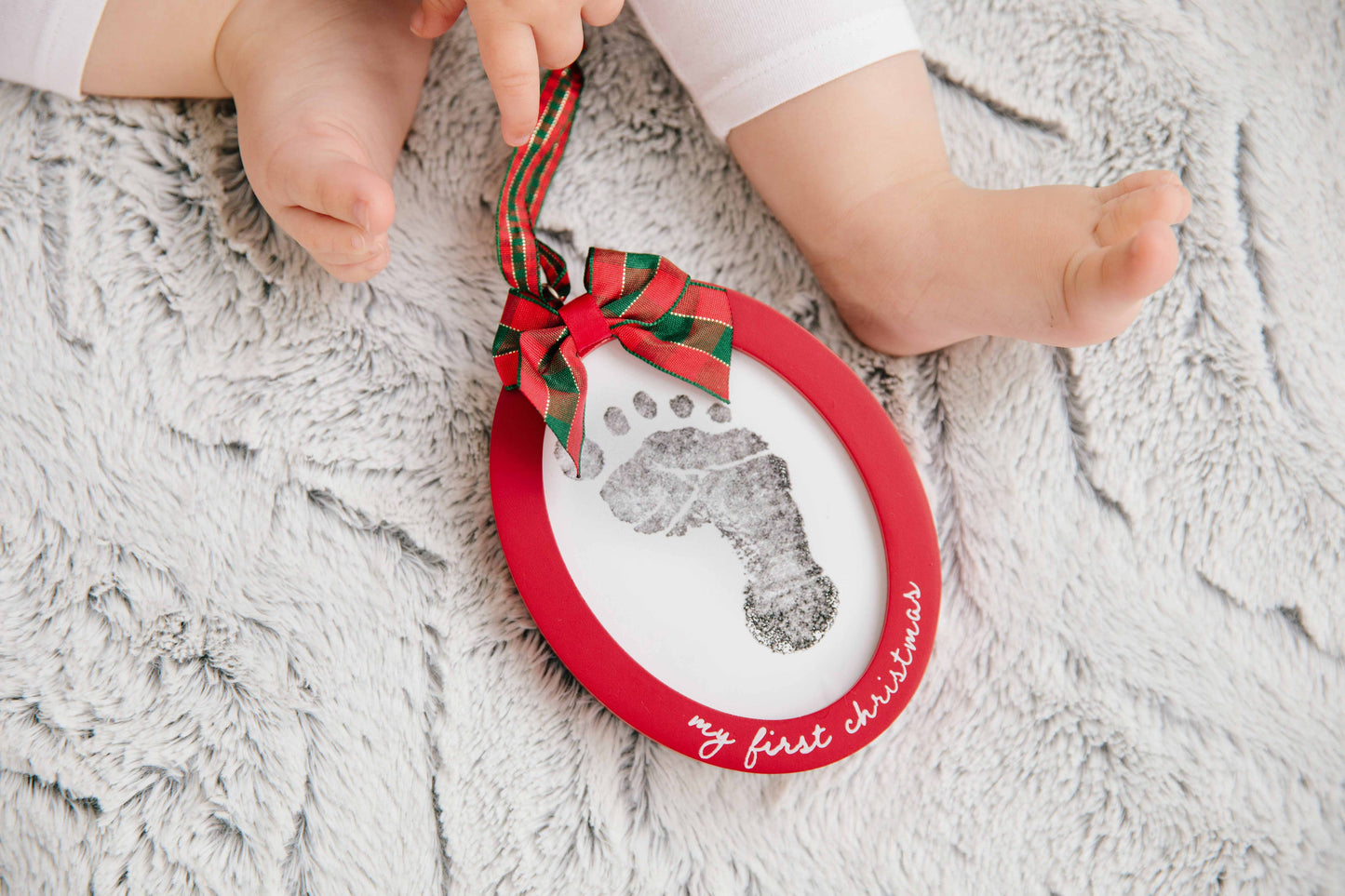 My First Babyprints Double-Sided Picture Christmas Ornament