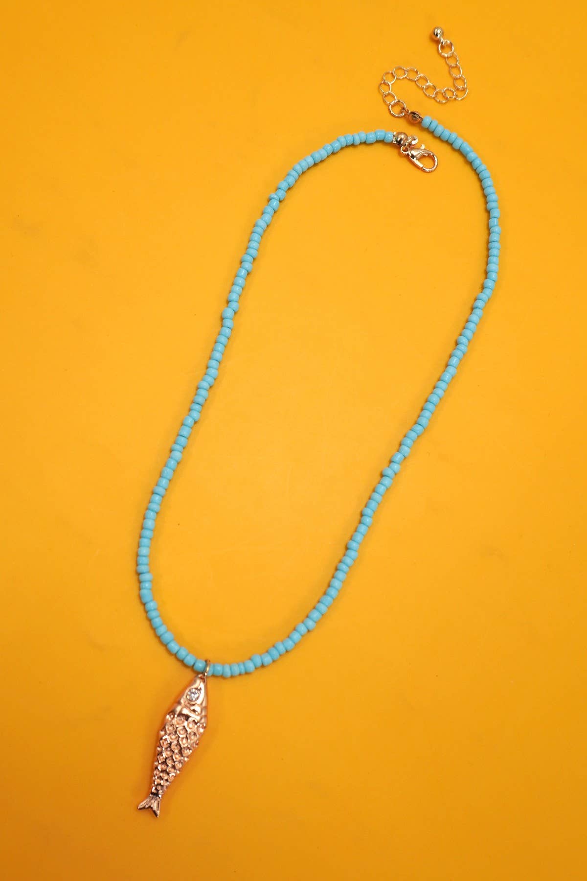 Waterproof Beaded Sardine Necklace