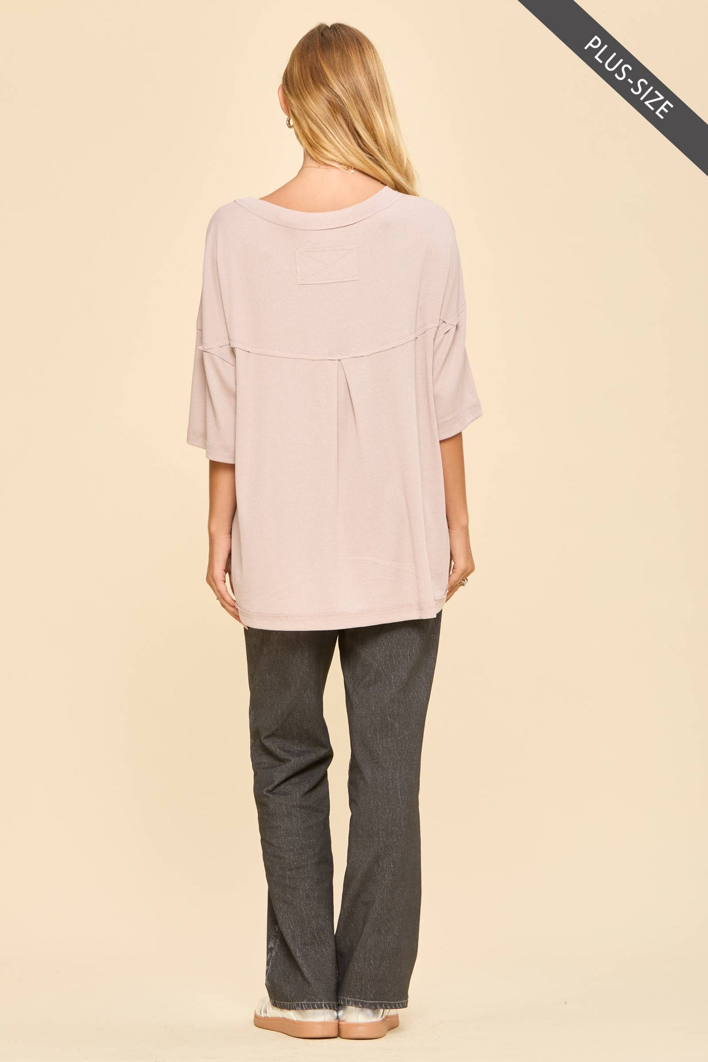 Ribbed Boyfriend Knit Top