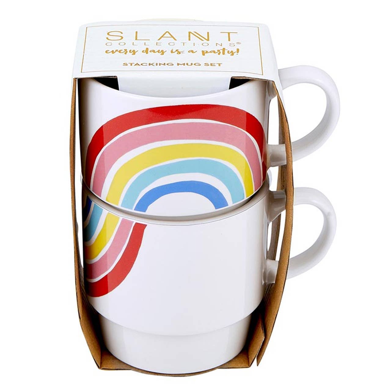 Rainbow Stacking Mugs