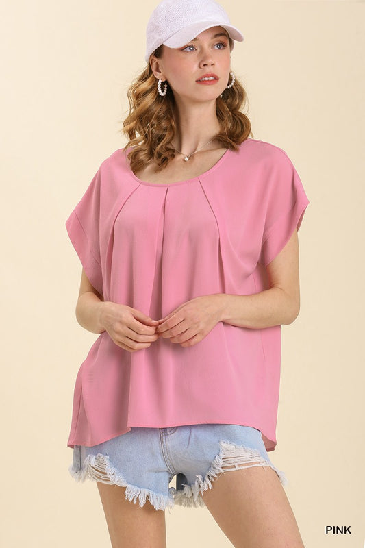 Bloom & Grace Pleated Top