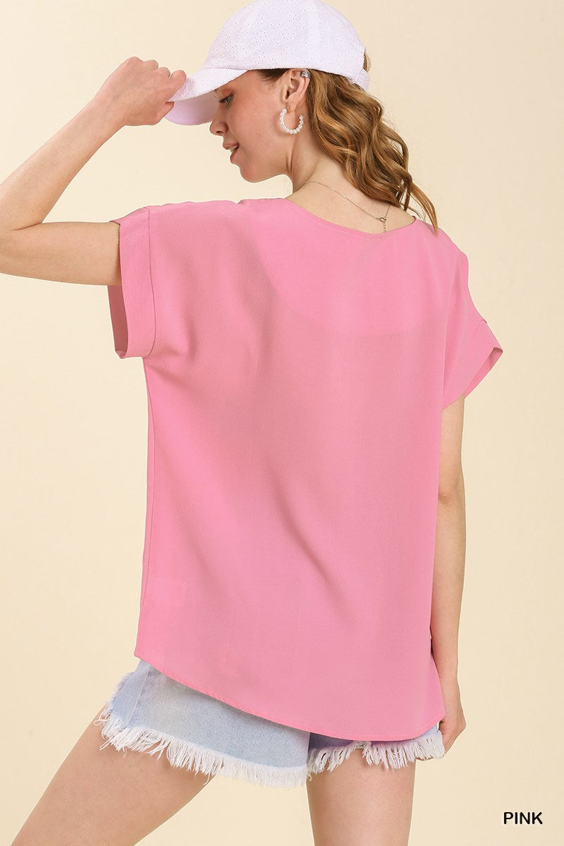 Bloom & Grace Pleated Top