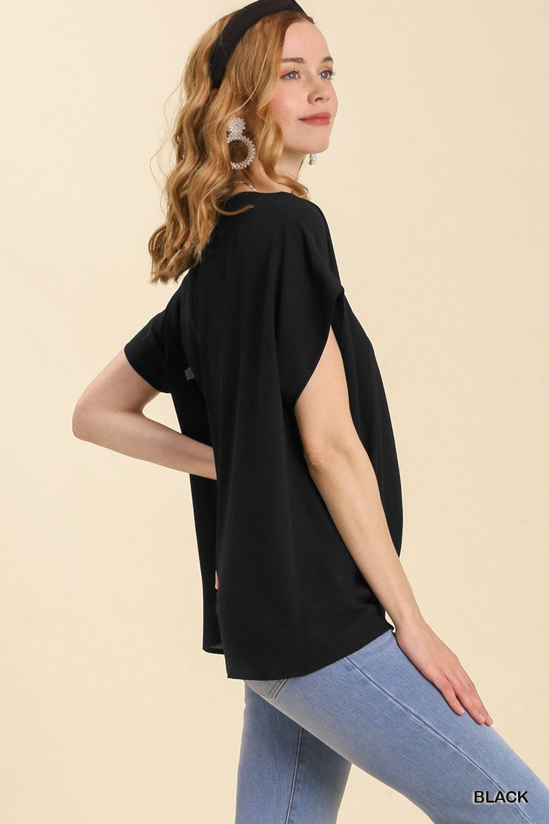Bloom & Grace Pleated Top