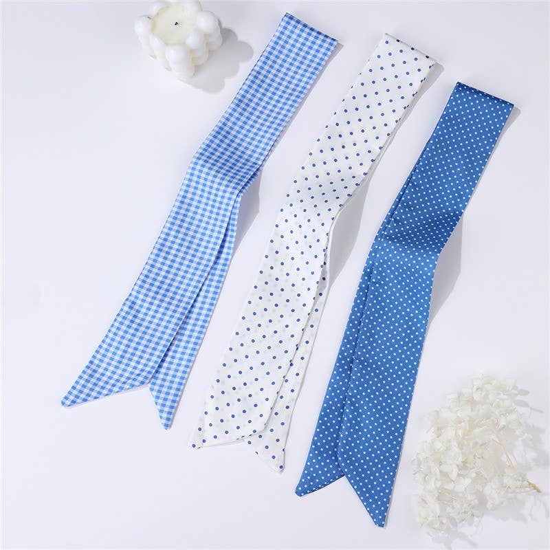 Vintage-Style Skinny Twilly Scarf