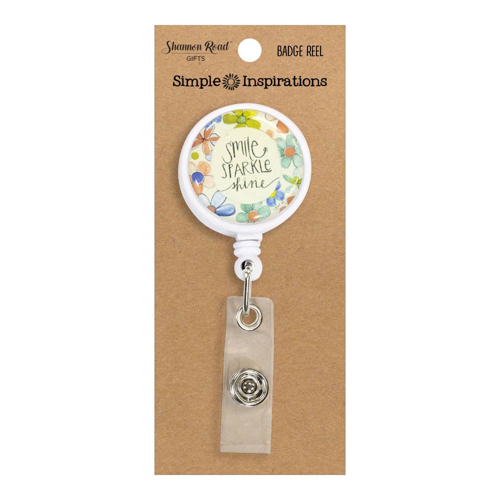 Smile Sparkle Shine Badge Reel