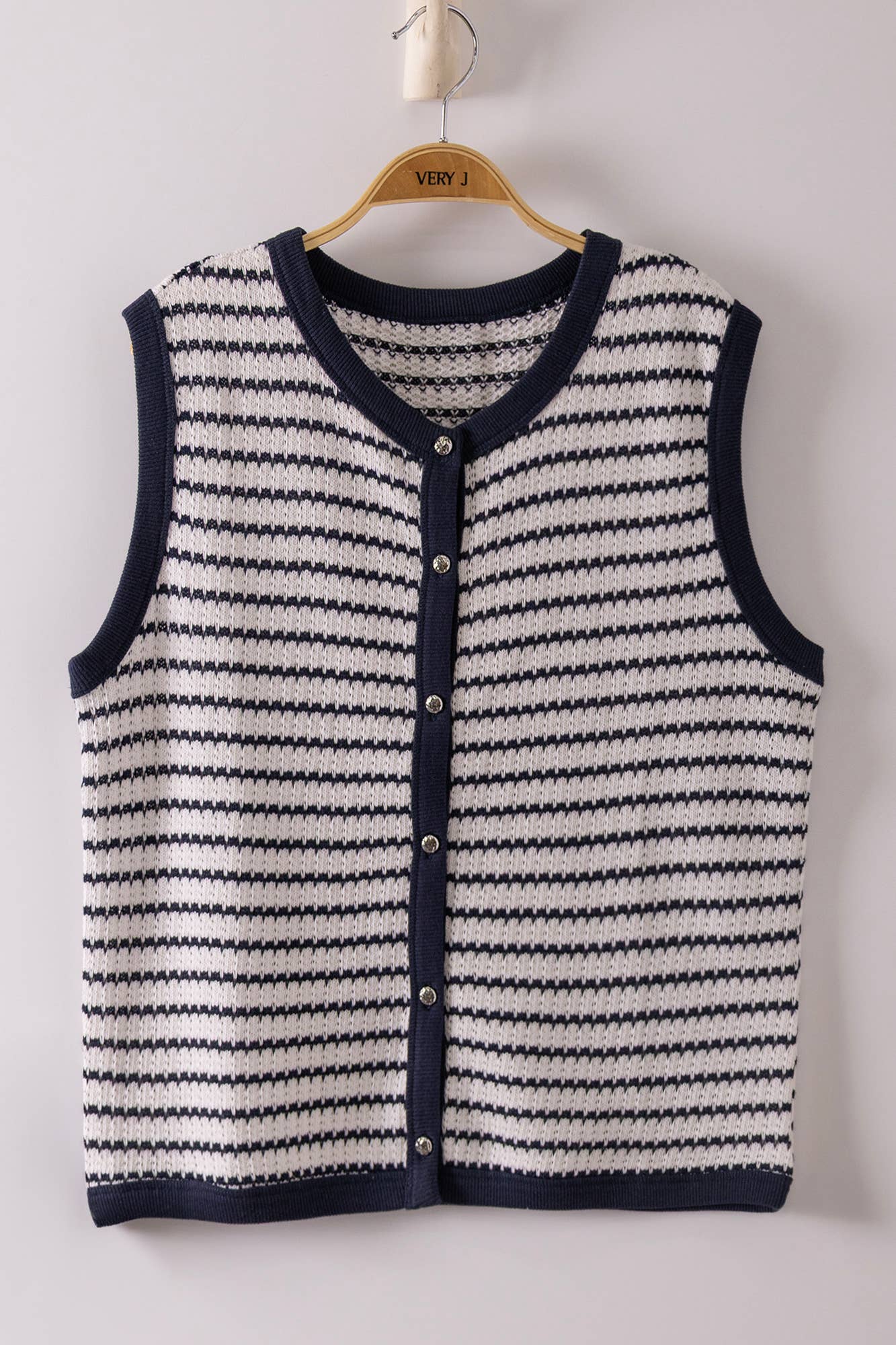 Luna Knit Button Down Top