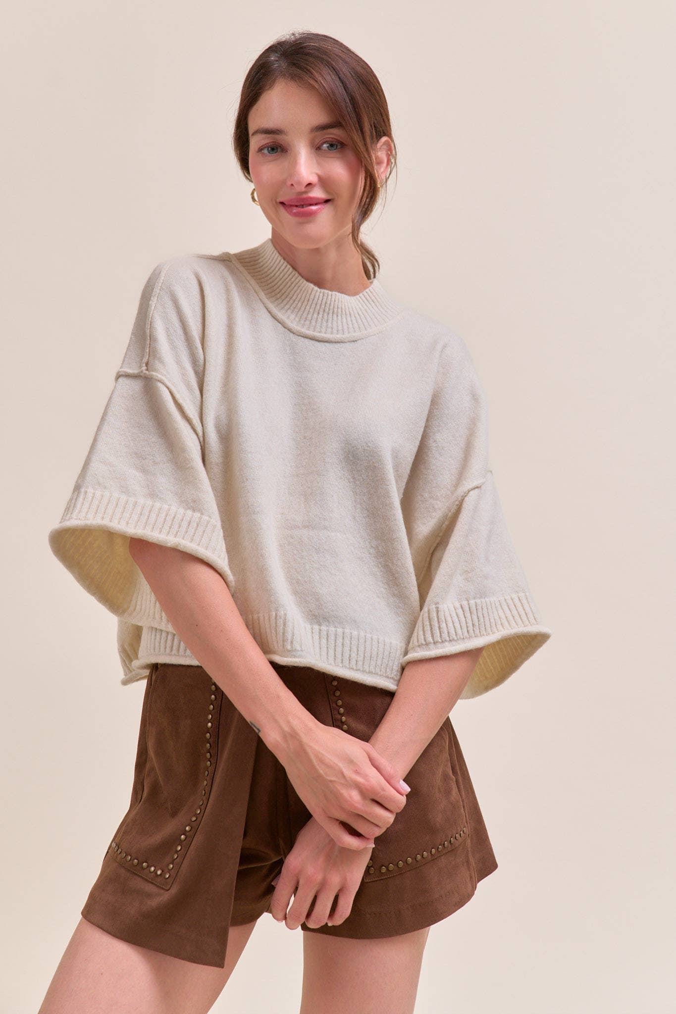 Marley Knit Short Sleeve Sweater