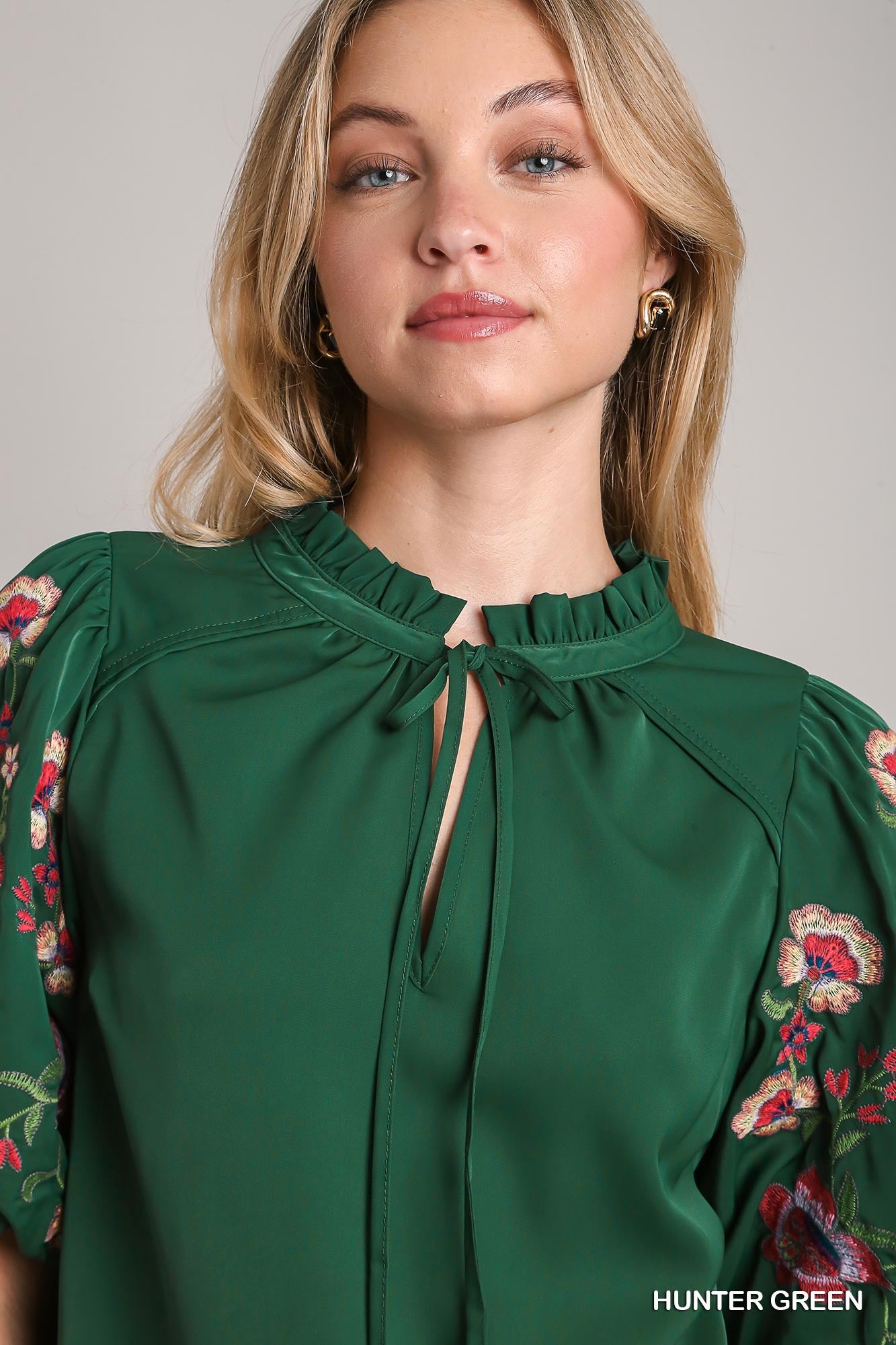 Laurel Embroidered Sleeve Top