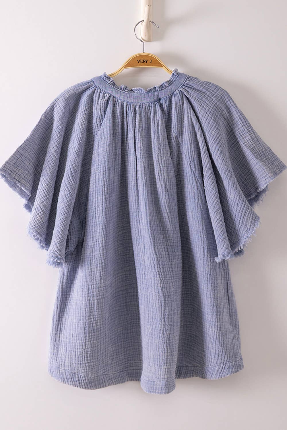 Mineral Washed Gauze Top