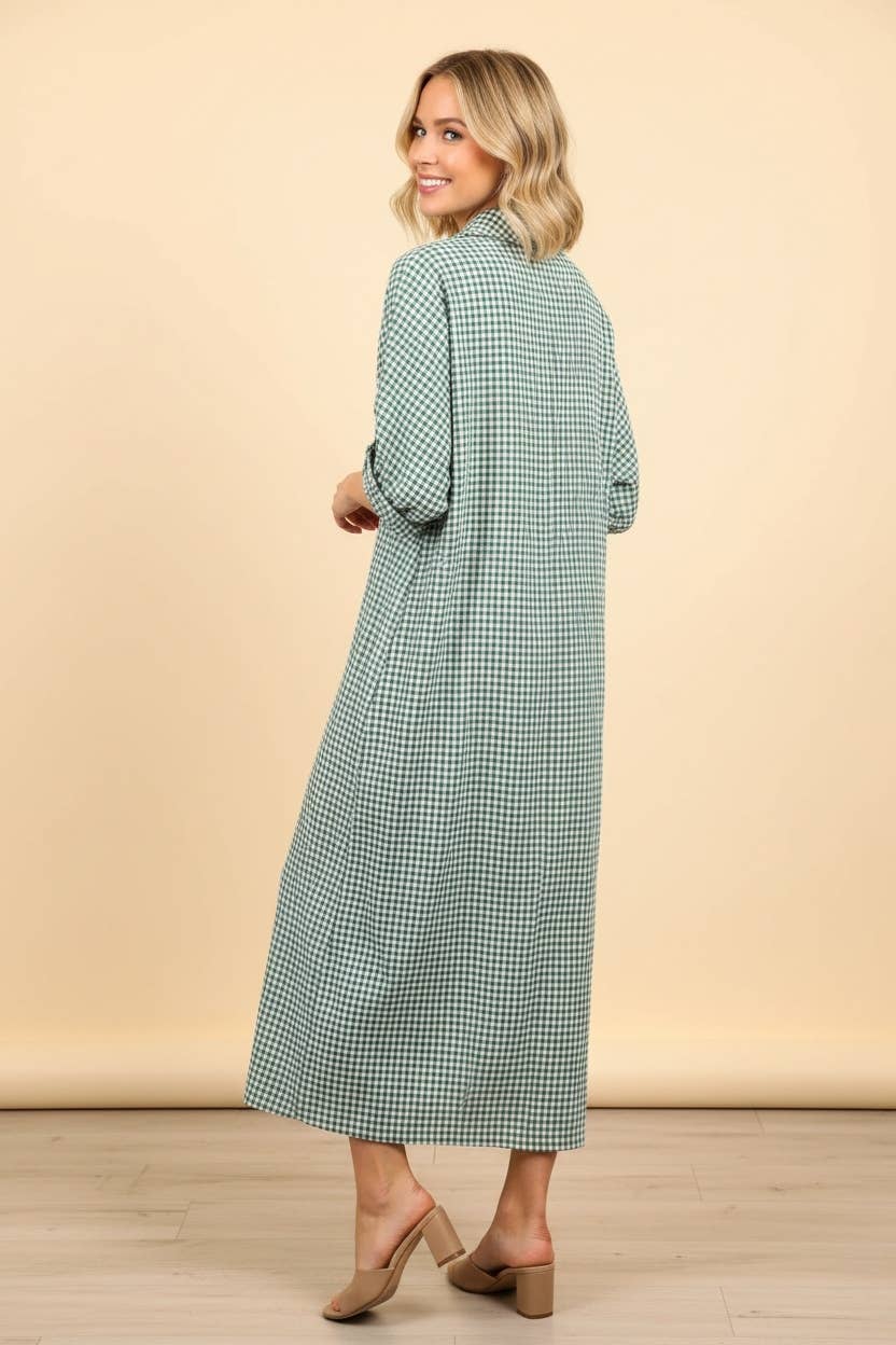 Gingham Maxi Dress