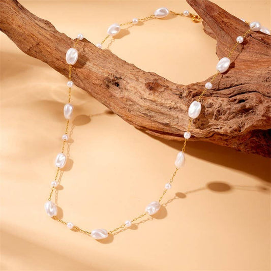 Waterproof Delicate Pearl Necklace