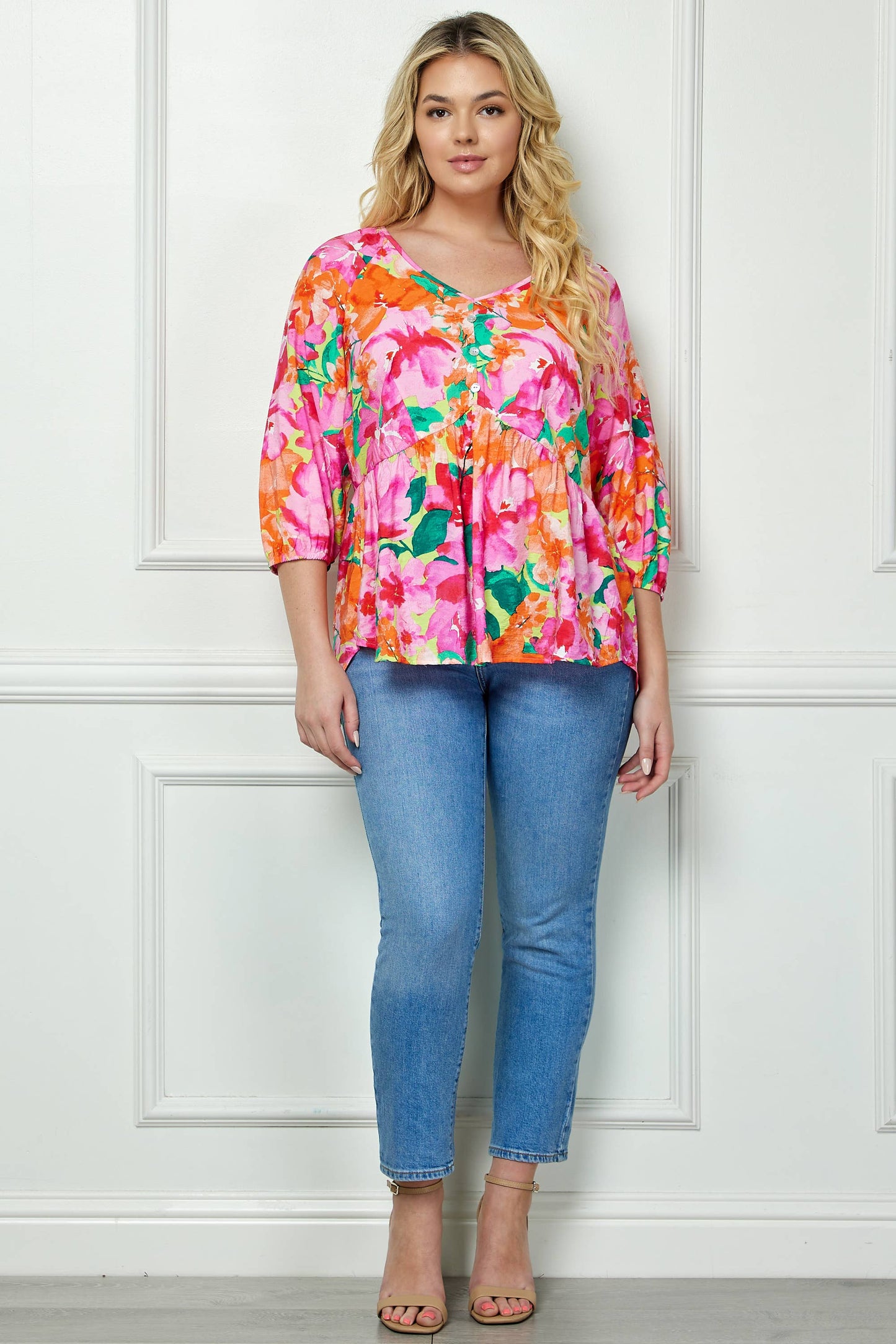 Pink Floral Top