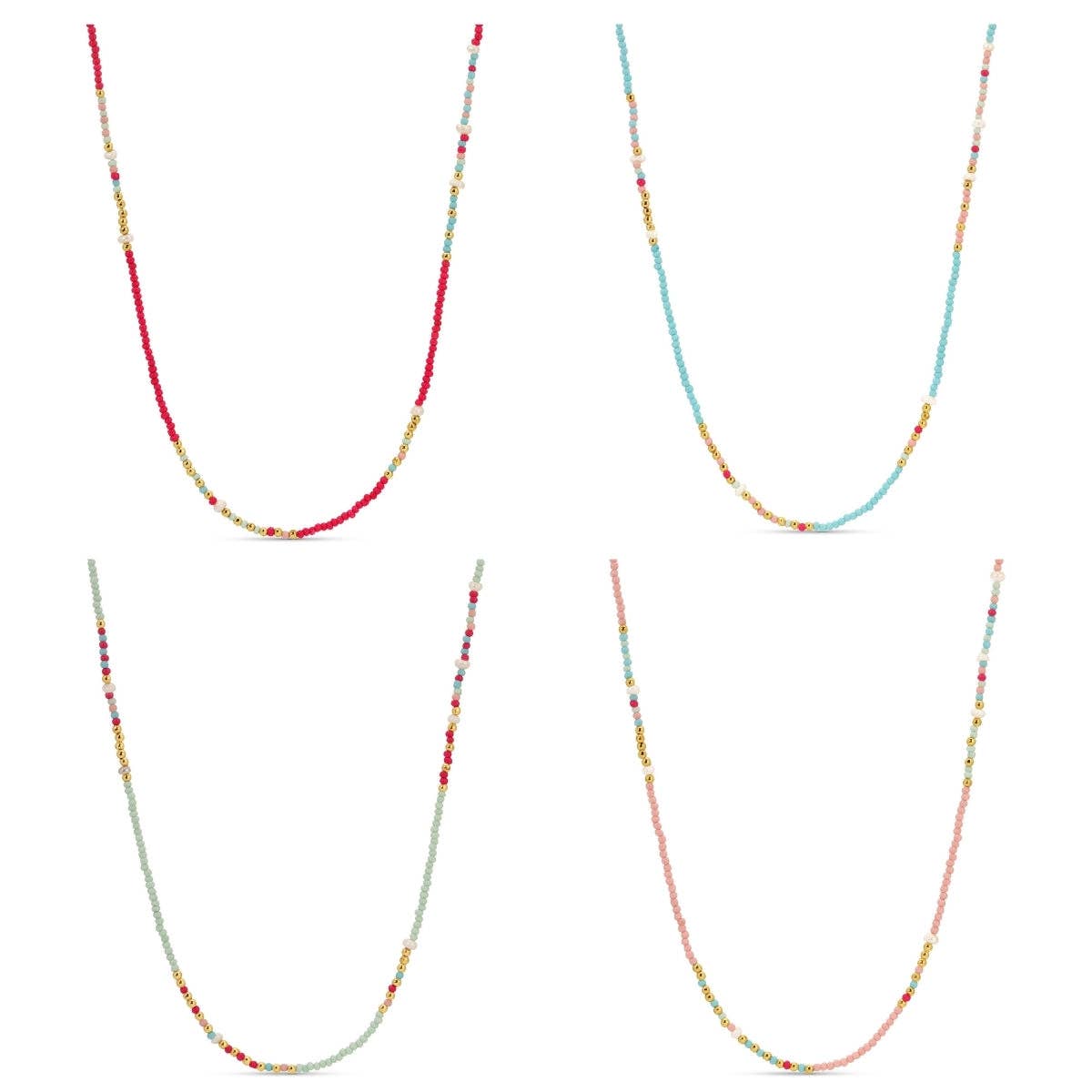 Assorted Seed Bead & Fresh Water Pearl Necklaces