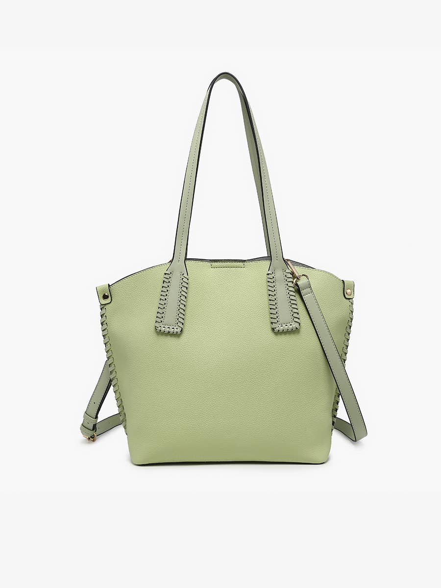 Micah Whipstitch Tote Bag – 3 Compartment