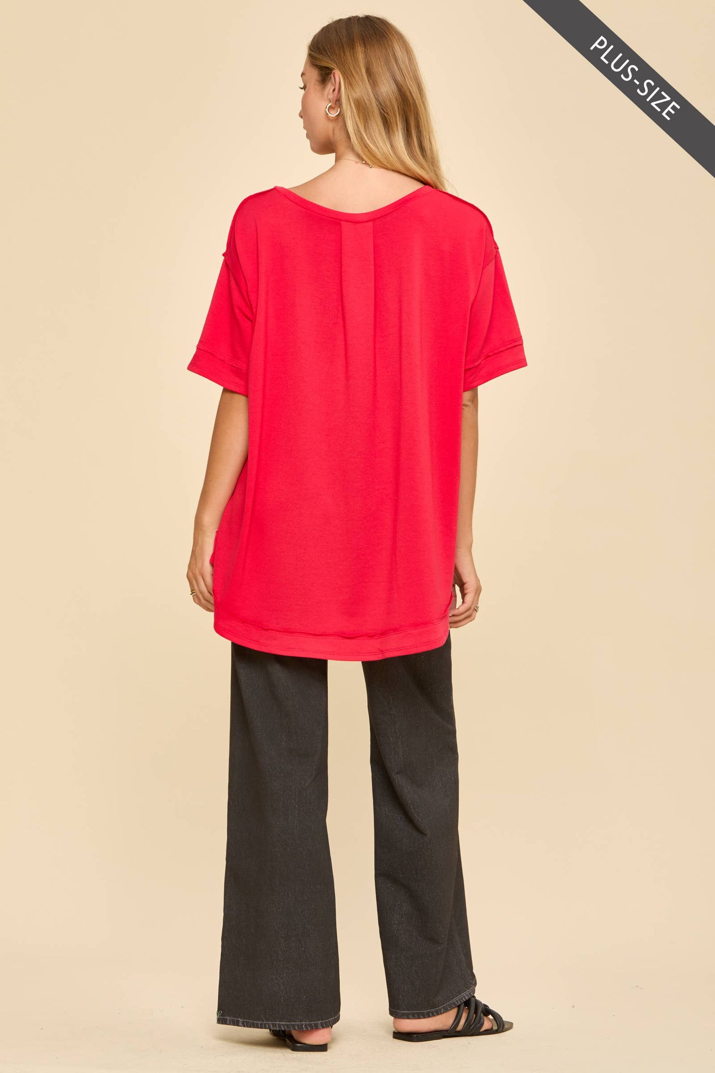 Textured Terry Knit Top