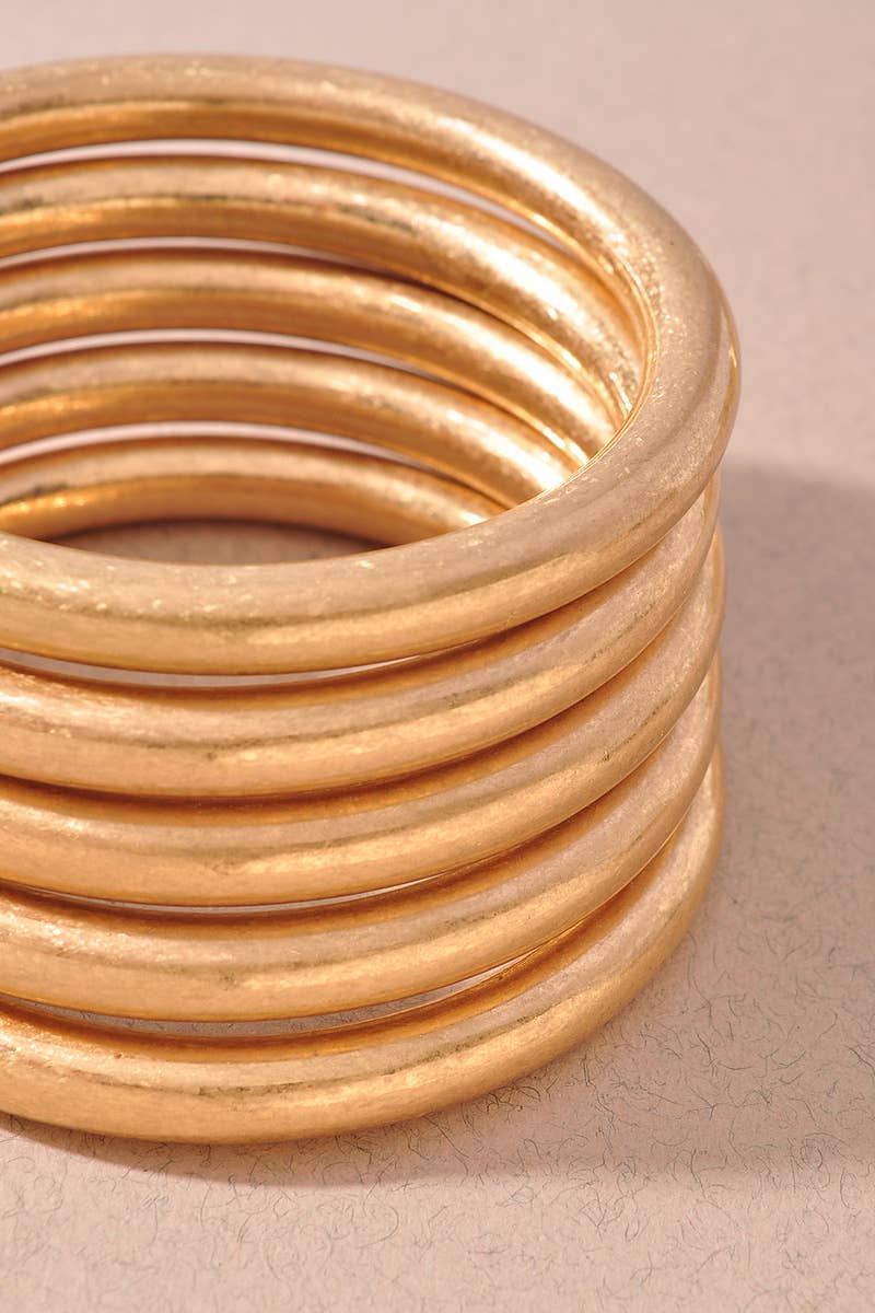 Layered Band Statement Cuff Bracelet