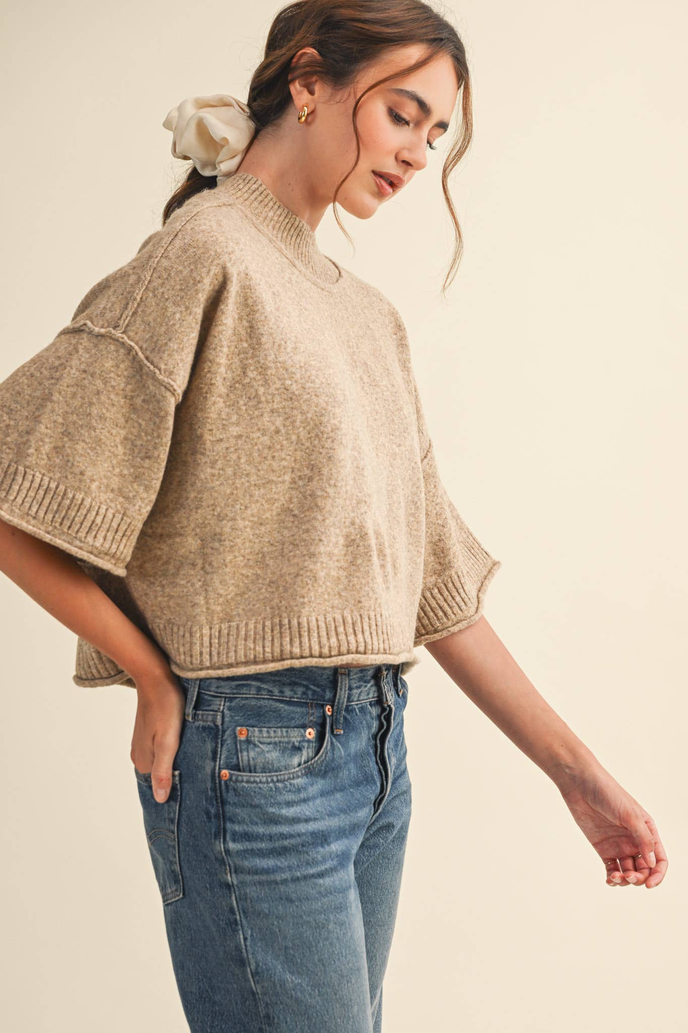 Marley Knit Short Sleeve Sweater
