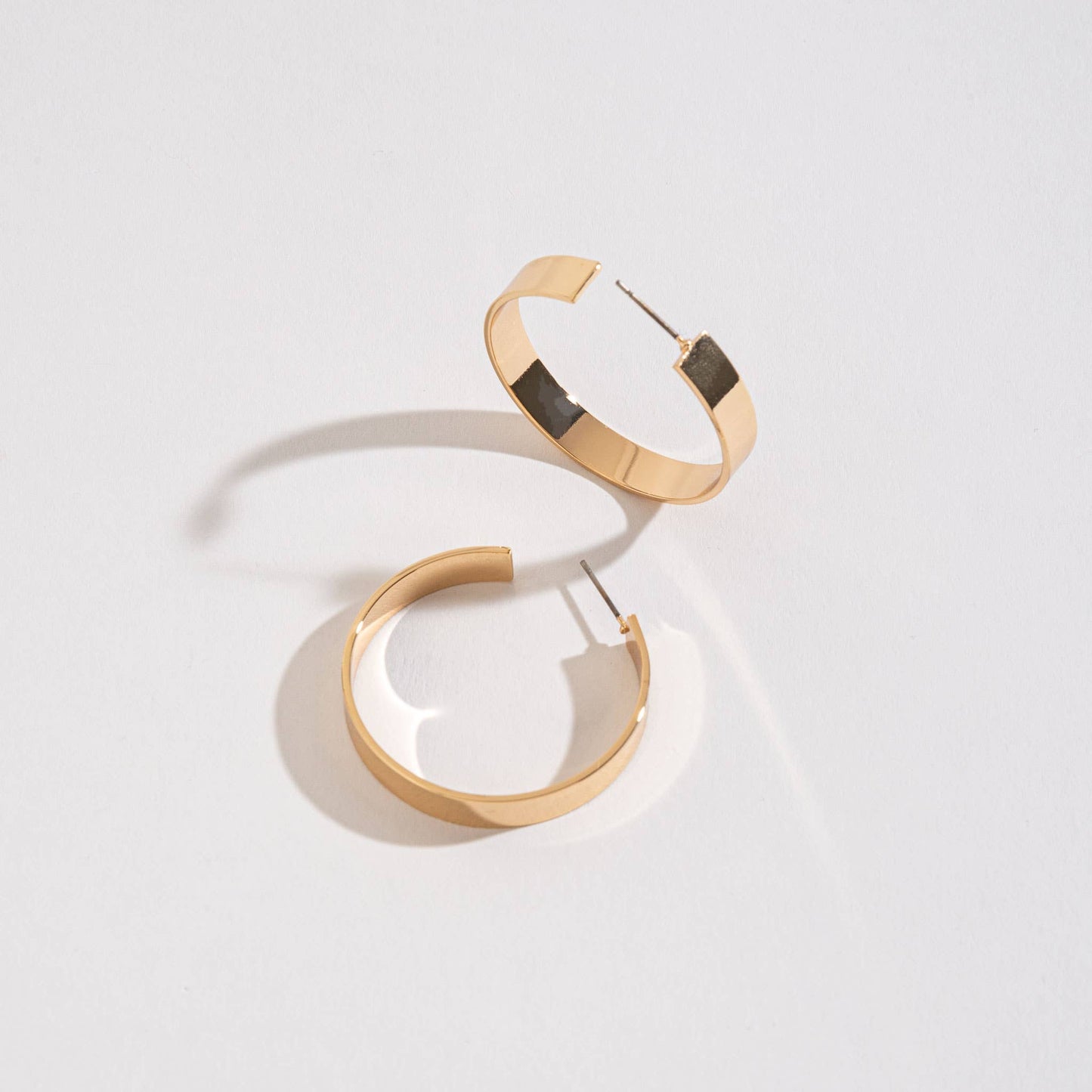 Flat Hoop Earrings