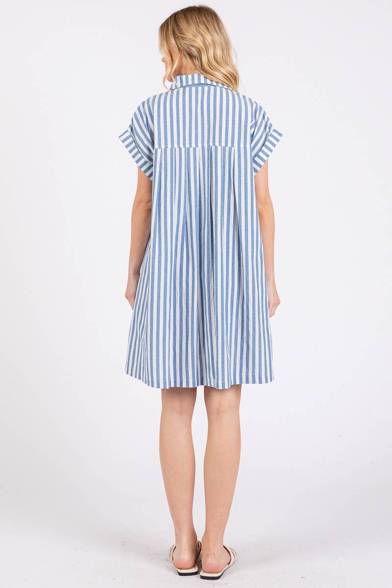 Cotton Striped Dress
