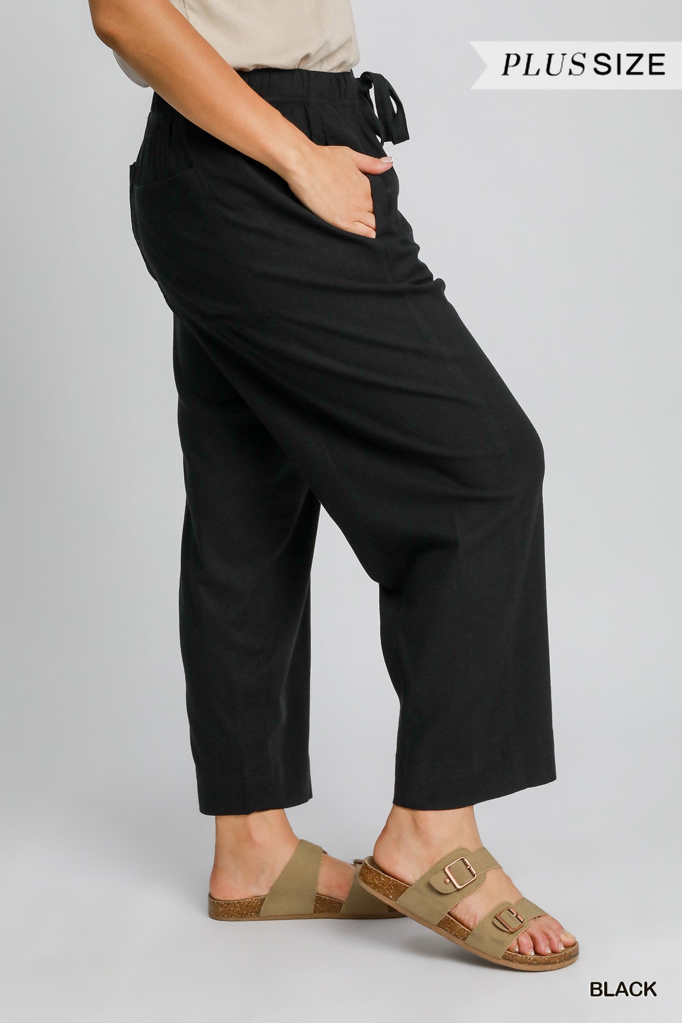 Umgee Linen Blend Pants