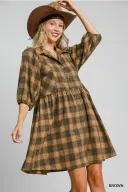 Golden Hour Plaid Dress