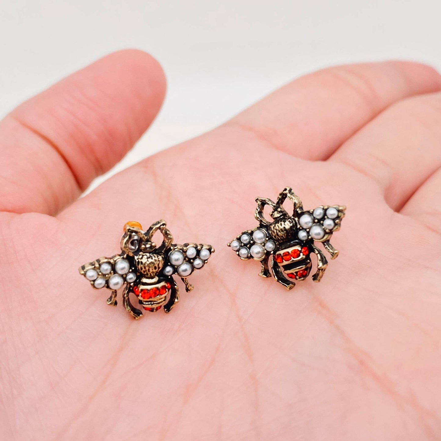 Vintage Bee Ear Studs