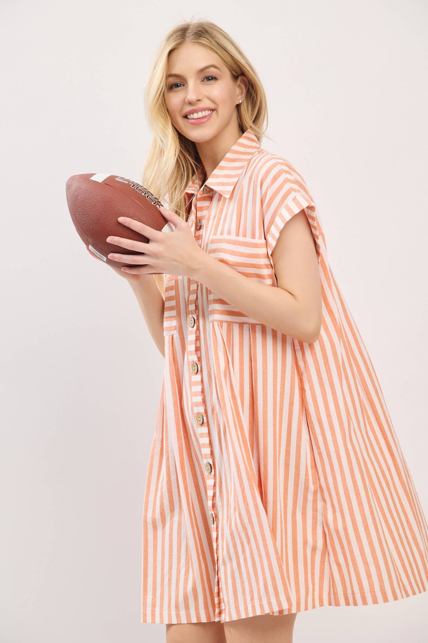 Cotton Striped Dress