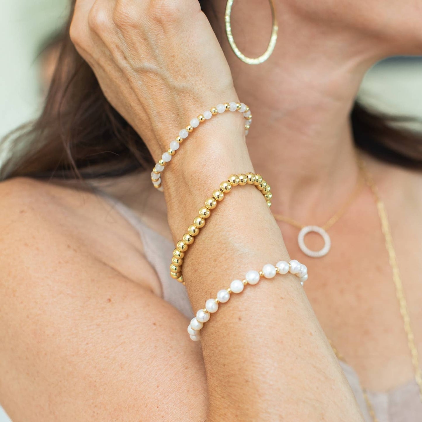 6mm Beaded Bracelet
