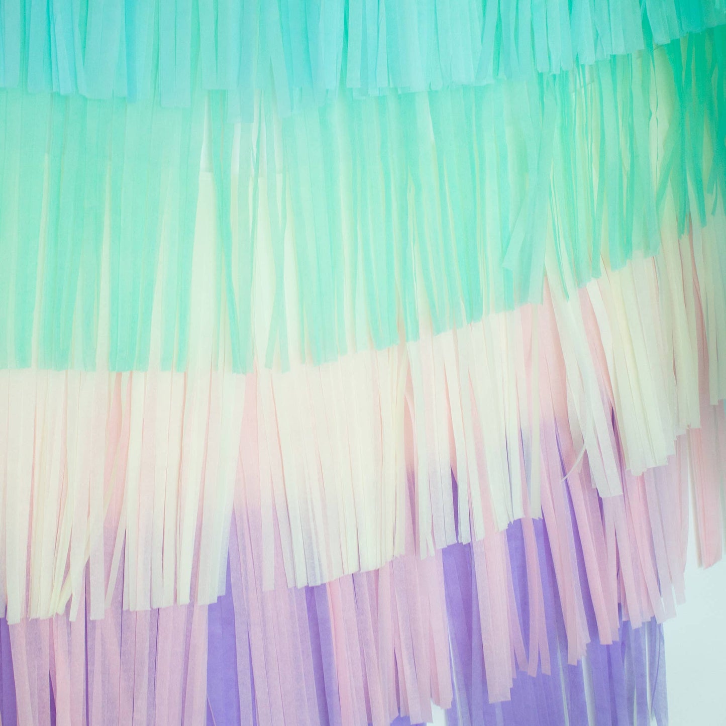 Pastel Rainbow Paper Tassel Tail - Tassel DIY Garland Kit